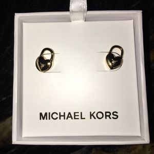 💝Michael Kors Heart Lock Earrings